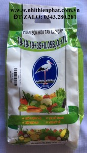 PHÂN BÓN GỐC BA SỐ 19 HIỆU CON CÒ TÚI 1 KG
