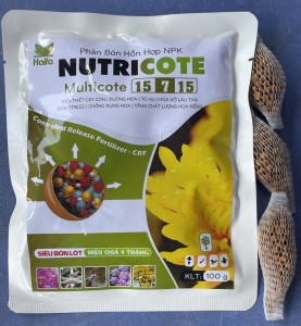 Phân bón tan chậm Nutrinote dùng cho mai và phong lan cây cảnh (kiểng)